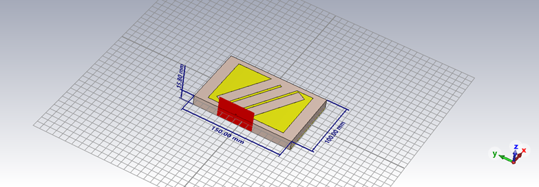 Patch Antenna 3D Model