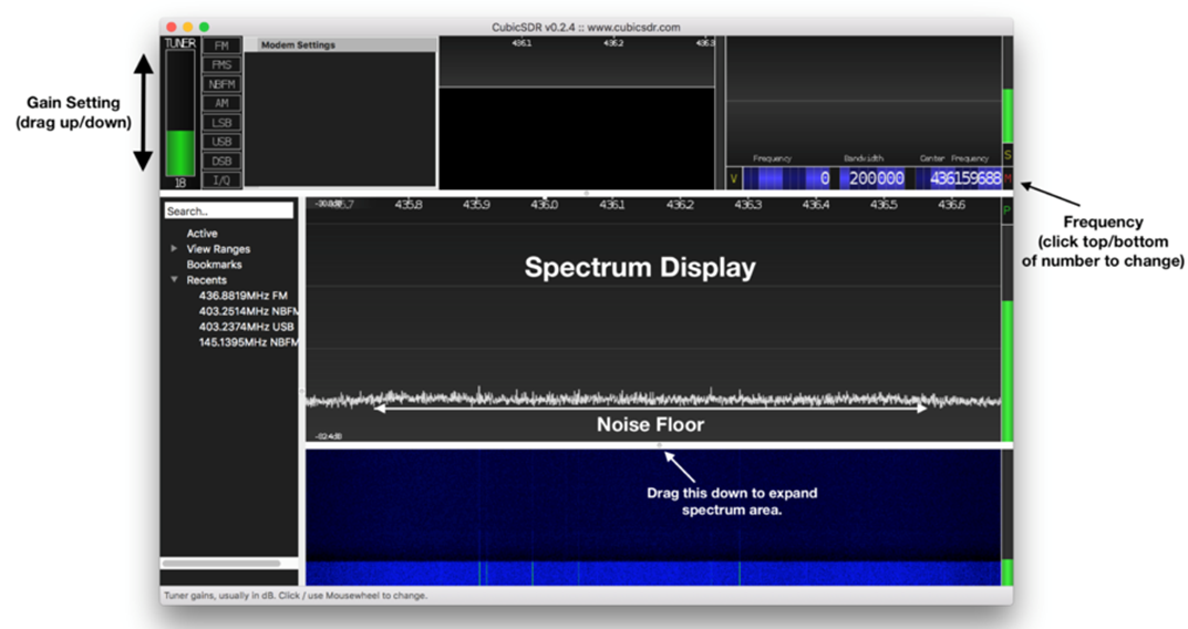 CubicSDR application