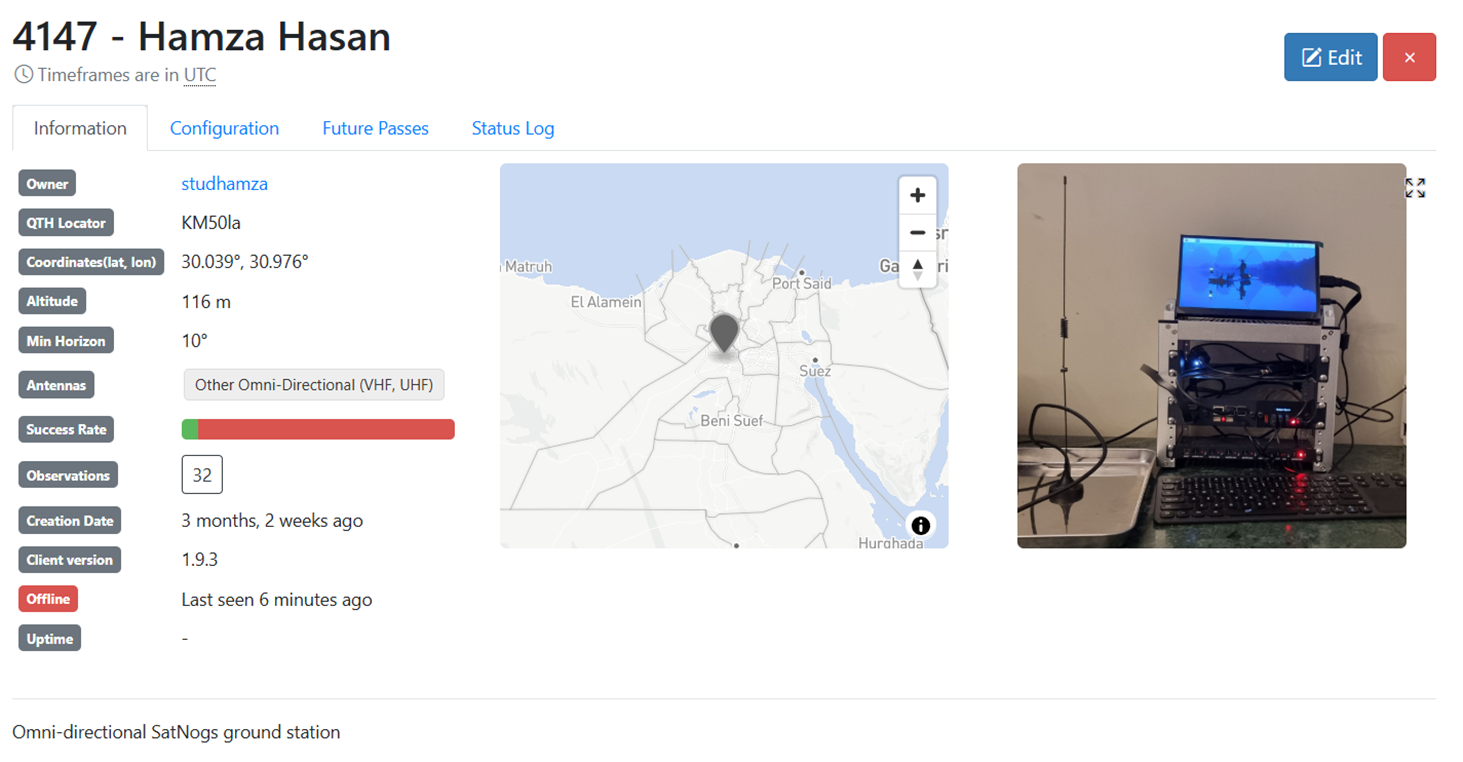 Final ground station and location